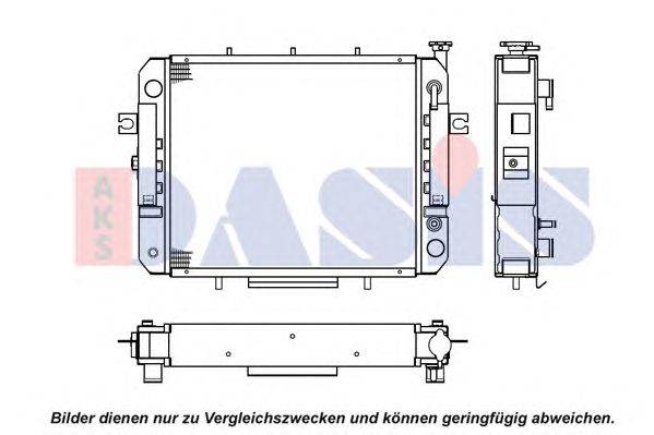 Радиатор, охлаждение двигателя AKS DASIS 430006N