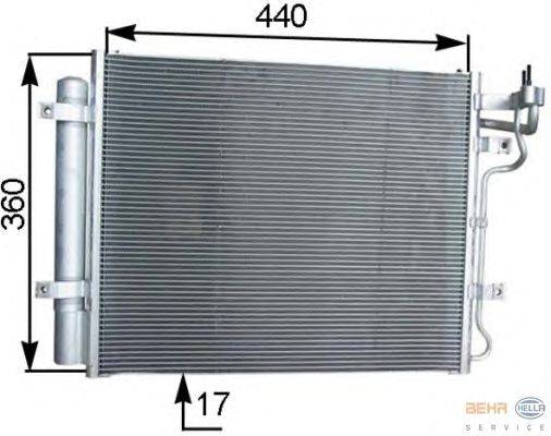 Конденсатор, кондиционер HELLA 8FC 351 303-121