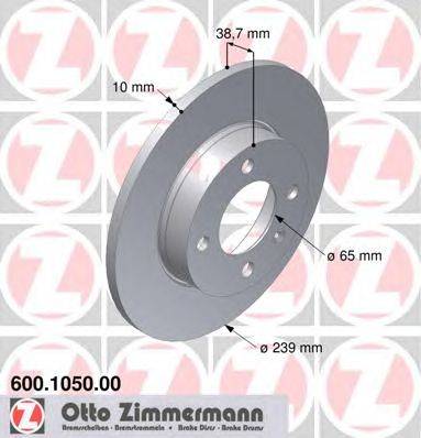 Тормозной диск ZIMMERMANN 600105000