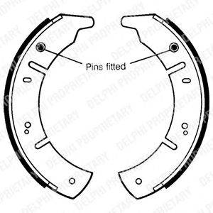 Комплект тормозных колодок DELPHI LS1090