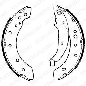 Комплект тормозных колодок DELPHI LS1972