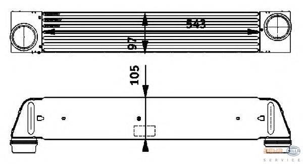 Интеркулер HELLA 8ML 376 723-501