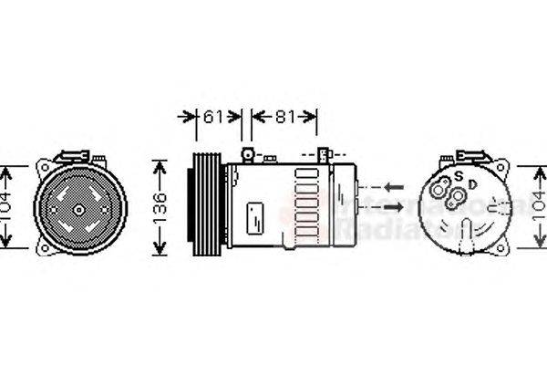 Компрессор, кондиционер SCHLIECKMANN 6073K005