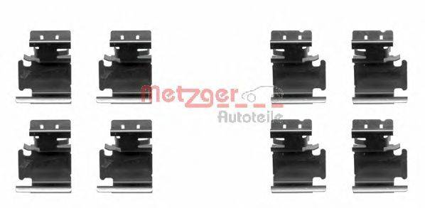 Комплектующие, колодки дискового тормоза METZGER 1091298