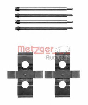 Комплектующие, колодки дискового тормоза METZGER 1091611