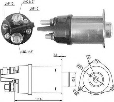 Тяговое реле, стартер MAGNETI MARELLI 940113050495