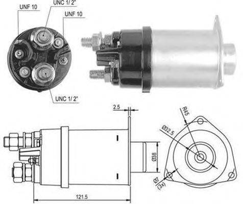 Тяговое реле, стартер MAGNETI MARELLI 940113050517