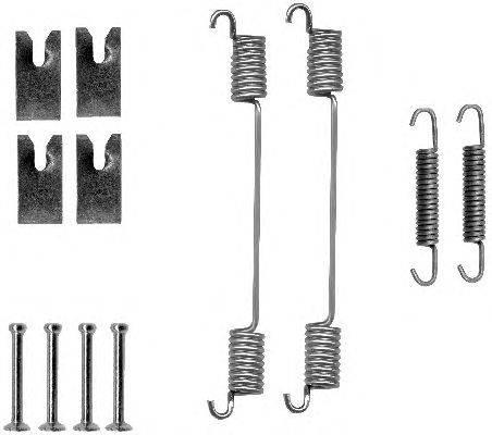 Комплектующие, тормозная колодка HELLA 8DZ355200751