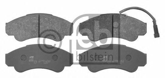 Комплект тормозных колодок, дисковый тормоз FEBI BILSTEIN 16663