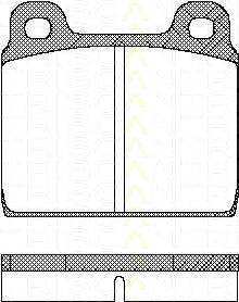 Комплект тормозных колодок, дисковый тормоз BUDWEG CALIPER 520100