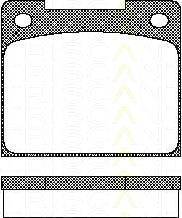 Комплект тормозных колодок, дисковый тормоз CITROËN 4248.65