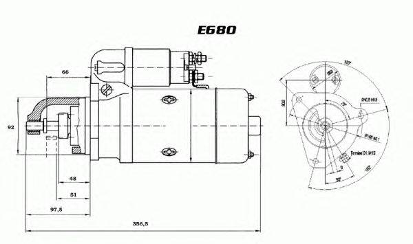 Стартер EFEL 100084