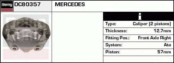 Тормозной суппорт DELCO REMY DC80357