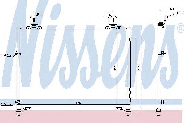 Конденсатор, кондиционер NISSENS 940295