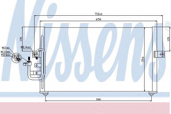 Конденсатор, кондиционер NISSENS 940312