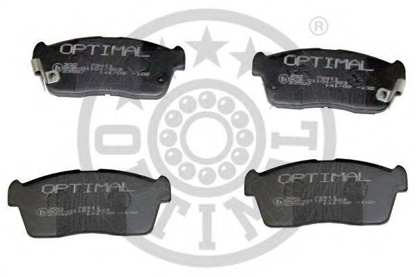 Комплект тормозных колодок, дисковый тормоз OPTIMAL 72411