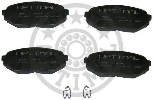 Комплект тормозных колодок, дисковый тормоз OPTIMAL 21552