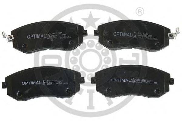 Комплект тормозных колодок, дисковый тормоз OPTIMAL 23865