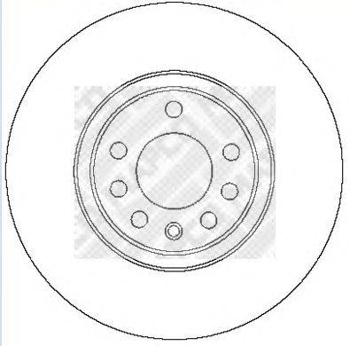 Тормозной диск MAPCO 25709