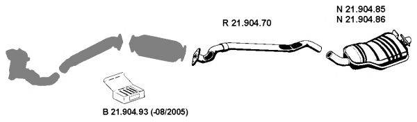 Система выпуска ОГ EBERSPÄCHER 212284