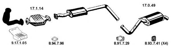 Система выпуска ОГ EBERSPÄCHER 132117