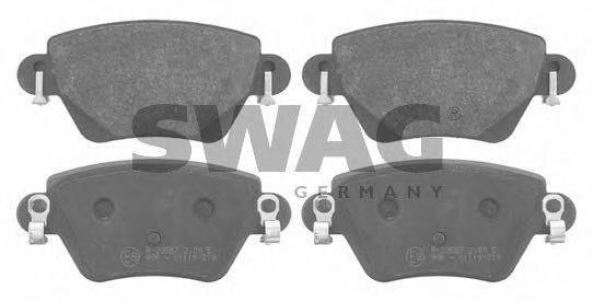 Комплект тормозных колодок, дисковый тормоз SWAG 50916426