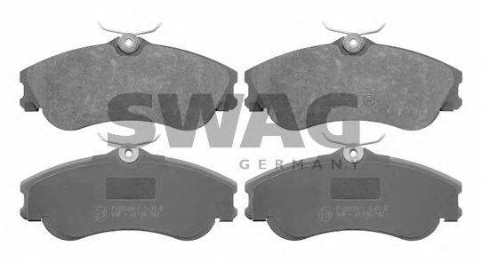Комплект тормозных колодок, дисковый тормоз SWAG 64 91 6421