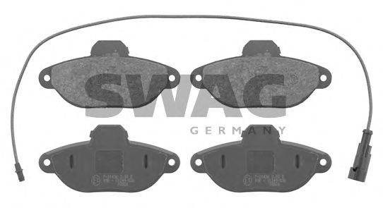 Комплект тормозных колодок, дисковый тормоз SWAG 70916084