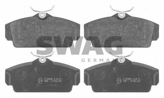 Комплект тормозных колодок, дисковый тормоз SWAG 23093