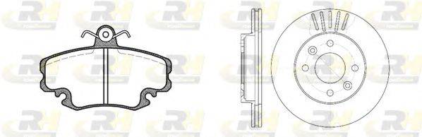 Комплект тормозов, дисковый тормозной механизм ROADHOUSE 8141.05