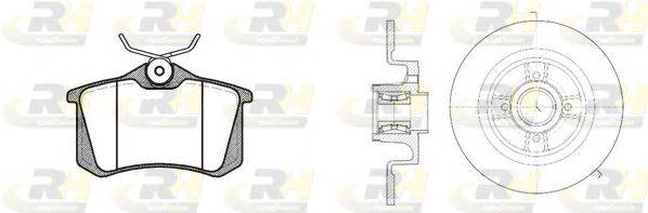 Комплект тормозов, дисковый тормозной механизм ROADHOUSE 8263.21
