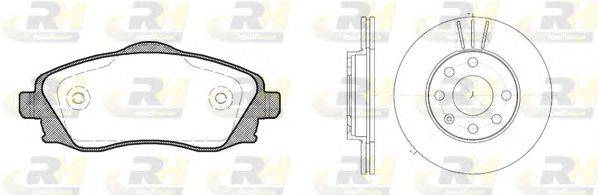 Комплект тормозов, дисковый тормозной механизм ROADHOUSE 8774.01