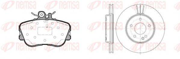 Комплект тормозов, дисковый тормозной механизм REMSA 8445.02