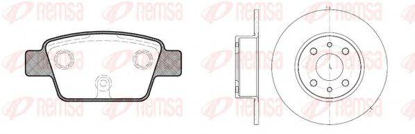 Комплект тормозов, дисковый тормозной механизм REMSA 8861.00