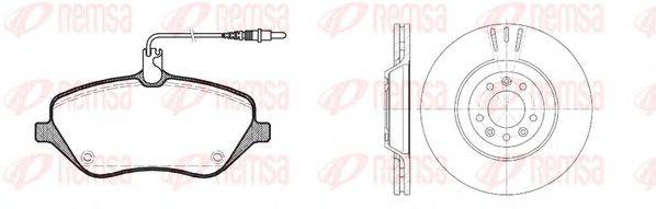 Комплект тормозов, дисковый тормозной механизм REMSA 81101.00