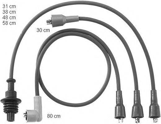 Комплект проводов зажигания BERU ZEF746