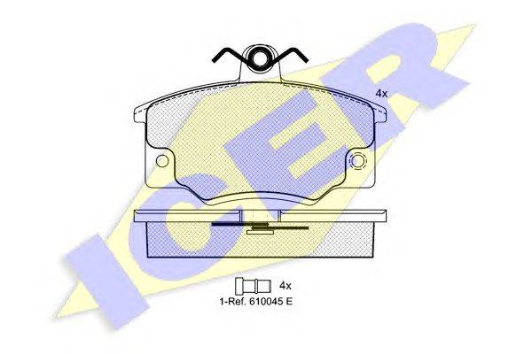Комплект тормозных колодок, дисковый тормоз SPIDAN 30170