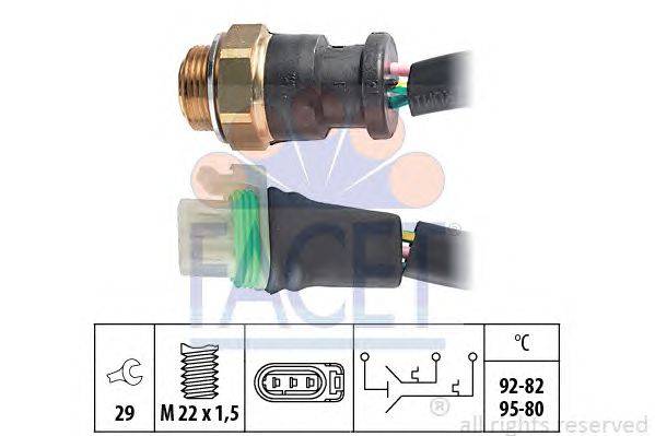 Термовыключатель, вентилятор радиатора FACET 7.5656