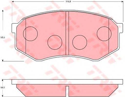 Комплект тормозных колодок, дисковый тормоз MK Kashiyama D2169