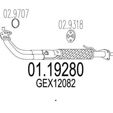Труба выхлопного газа MTS 01.19280