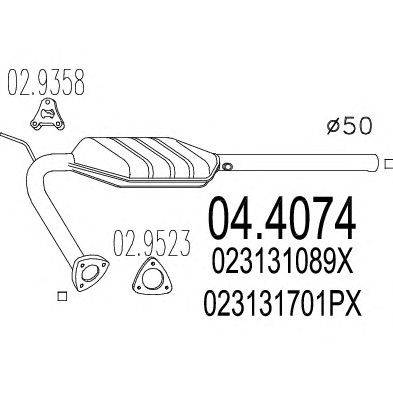 Катализатор MTS 04.4074