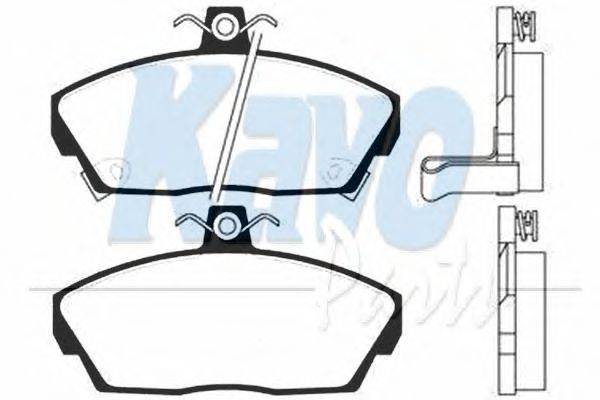 Комплект тормозных колодок, дисковый тормоз KAVO PARTS BP-2025