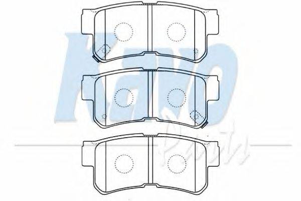 Комплект тормозных колодок, дисковый тормоз KAVO PARTS BP3019
