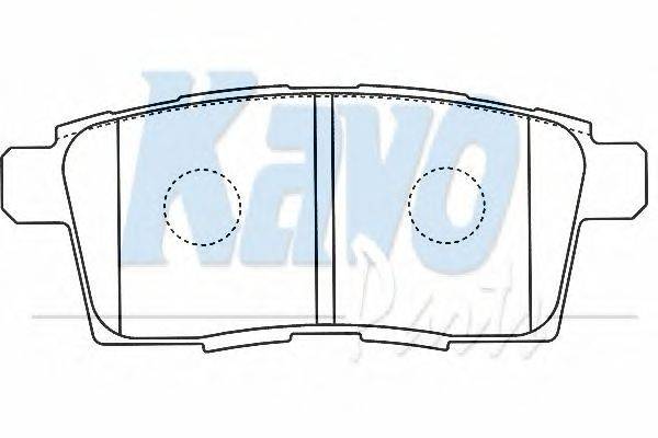 Комплект тормозных колодок, дисковый тормоз KAVO PARTS BP-4574