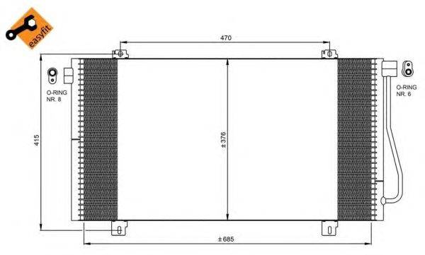 Конденсатор, кондиционер NRF 350030