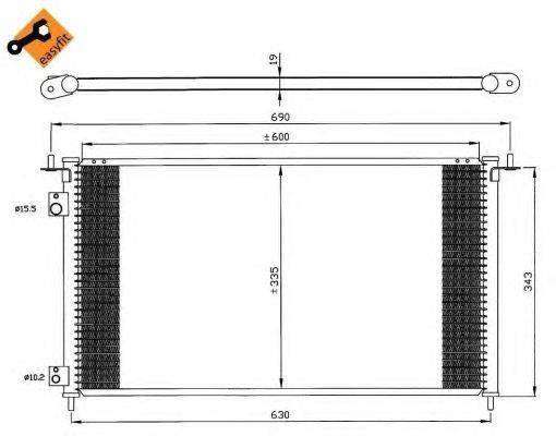 Конденсатор, кондиционер NRF 35636