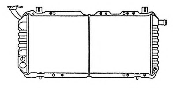 Радиатор, охлаждение двигателя NRF 505316