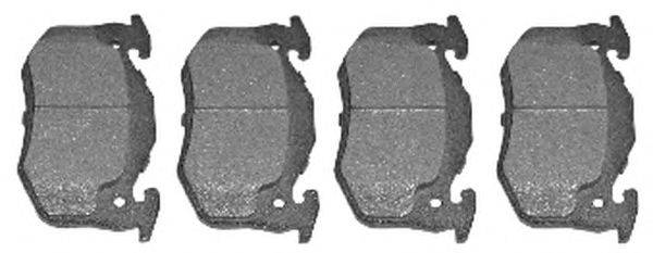 Комплект тормозных колодок, дисковый тормоз METELLI 8220380