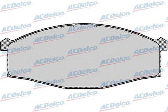 Комплект тормозных колодок, дисковый тормоз ACDelco AC058451D