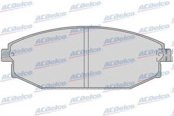 Комплект тормозных колодок, дисковый тормоз ACDelco AC610681D